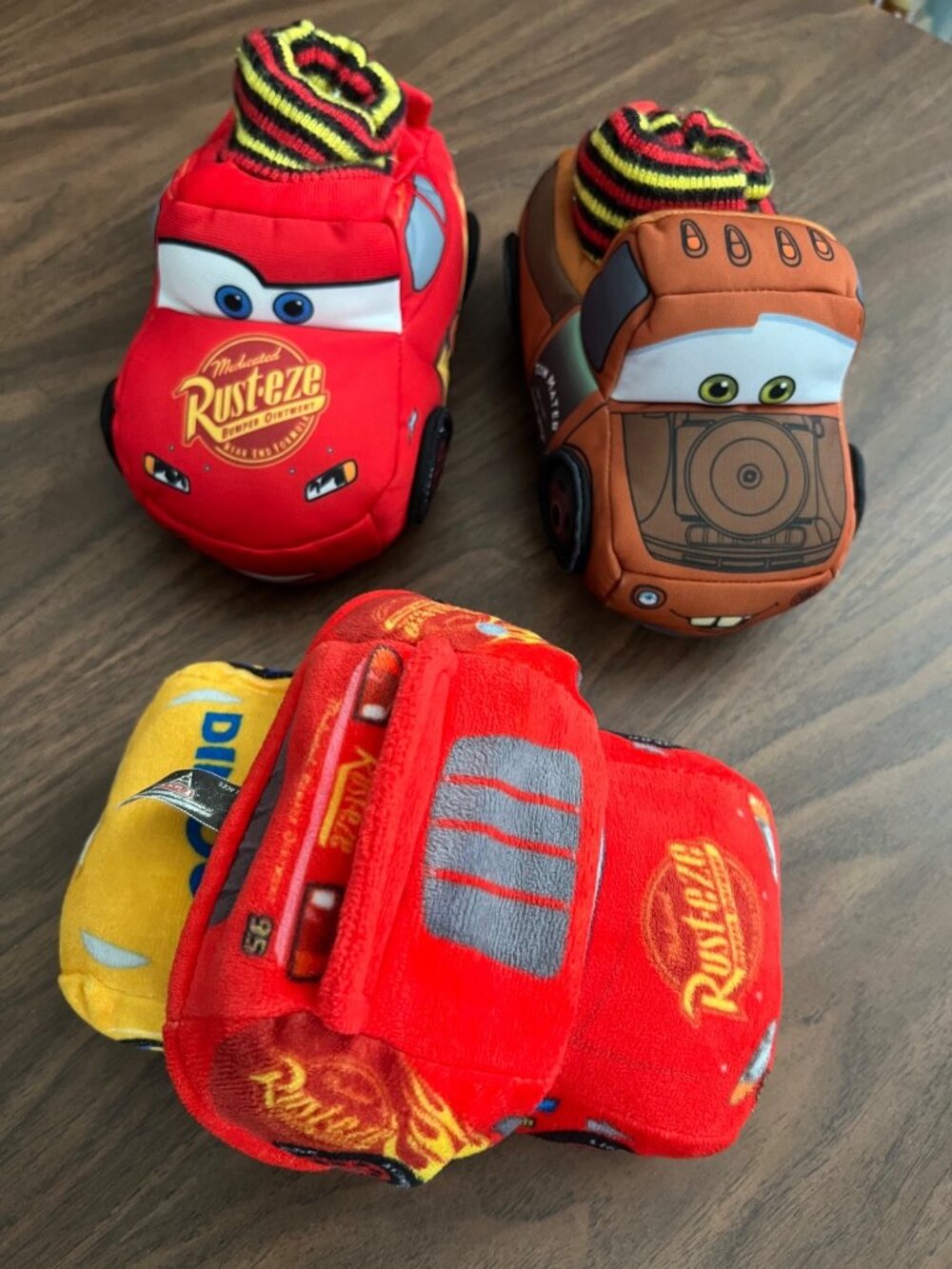 Disney Pixar Cars Slipper LOT & Reversible Lightning McQueen 2-in-1 Plush Toy - Picture 5 of 16